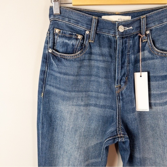 Ella Moss Womens Size 26 Vintage High Waist Jeans Waxwing NEW Distressed Blue - Picture 9 of 12